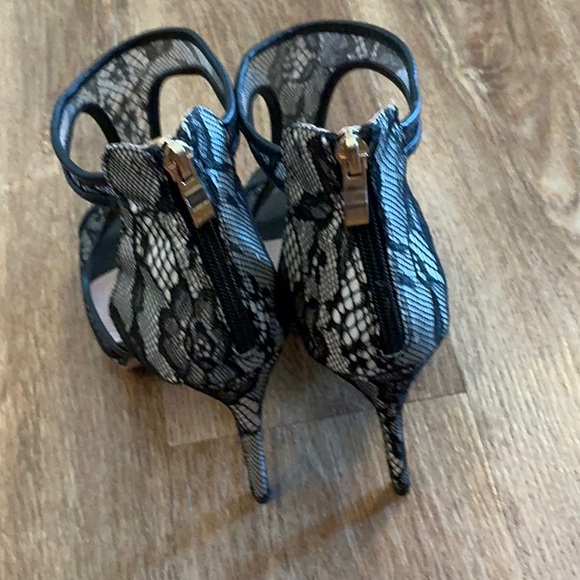 Black Strappy Stiletto Heels - Picture 3 of 9